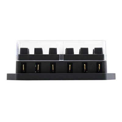 

6 Way Circuit Automotive Middle-sized Blade Standard Fuse Box Block Holder