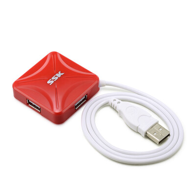 

Biao Wang SSK SHU027 hub HUB dragged four notebook interface splitter red