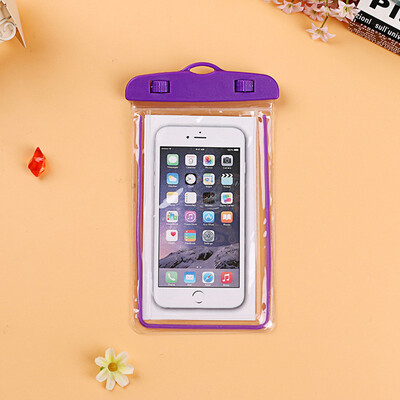 

Universal Waterproof Phone Pouch For Samsung Galaxy Core II 2 Dual SIM G355H SM-G355H Swim Diving Transparent Bag Luminous Case