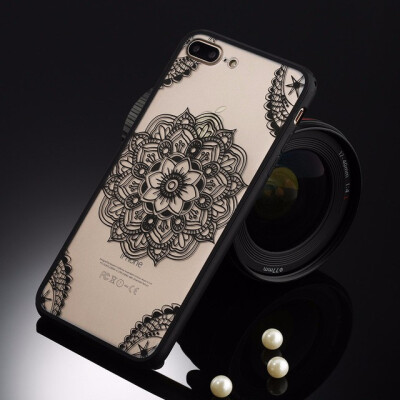 

Sexy Floral Phone Case For Apple iPhone 7 6 6s 5 5s SE Plus Lace Flower Hard PCTPU Cases Back Cover For iPhone X 8 Plus