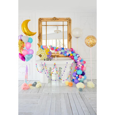 

Golden Mirror Golden Moon Photo Background 57FT Vinyl Fabric Cloth Digital Printing Backdrop Curtain S-3088