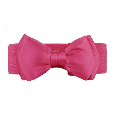 

MyMei Мода Женщин Девушки Bowknot Эластичный Бант Широкой Полосой Пряжкой Пояс Пояс