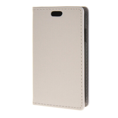 

MOONCASE Premium PU Leather Flip Wallet Card Slot Bracket Back Case Cover for Samsung GALAXY Young 2 G130H White