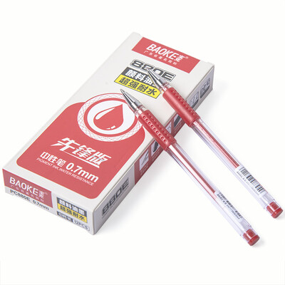 

BAOKE BAOKE 880E 07mm Economical&practical European standard neutral pen red 12 pcs box