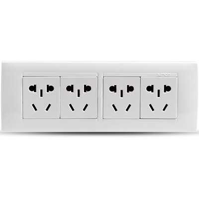 

Simon (simon) combination of 52 series steel floor 118 type switch socket panel three multi-purpose five-hole panel 10A nine-hole socket