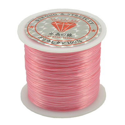 

50M Strong Stretch Elastic Cord Wire rope Bracelet Necklace String Bead 05mm