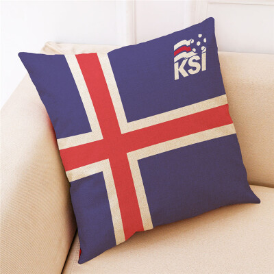 

Russia World Cup 2018 32 Teams Logo Cotton&Linen Pillowcase Bar Club Sofa Pillow Pillow Fans Souvenir