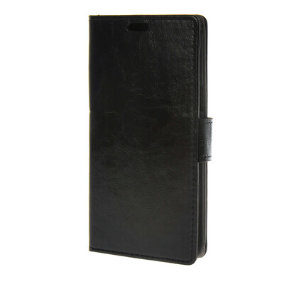 

MOONCASE Smooth PU Leather Flip Wallet Card Slot Bracket Back Case Cover for Samsung Galaxy J5 Black