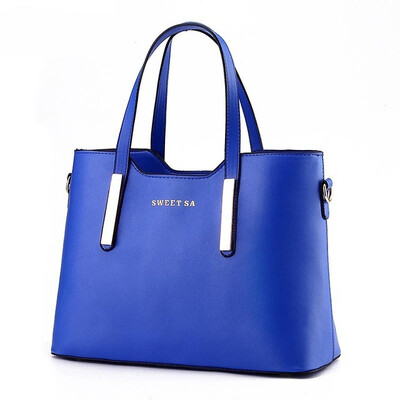 

SMOOZA Fashion handbag Solid Large Capacity Tote Bag Bolsa Feminina Sac A Main Leather Women Bags Ladies Luxury Shoulder Bag