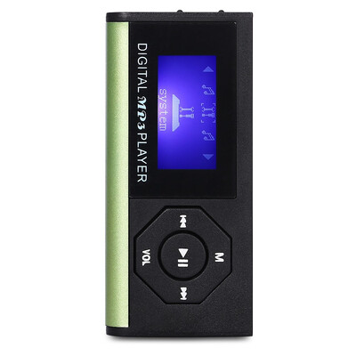 

Portable Mini 09 inch MP3 Music Player 09 inch LCD screen Support up to 32G TF card With a lossless stereo earphones