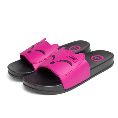 

Cute Fox Cartoon Women Slides 2018 Fashion Pu Leather Beach Shoes Women Flat Heels Flip Flops Barefoot Slippers Zapatillas Mujer