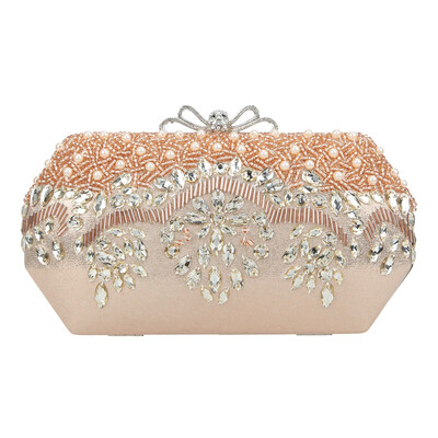 

Fawziya Pearl Clutch Bow Crystal Evening Bags And Clutches For Women