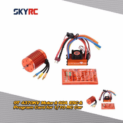 

SKYRC 9T 4370KV Motor 60A ESC 5V2A BEC Mode Program Card Combo Set G01C