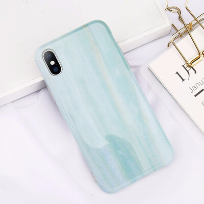 

Marble Phone Case For iPhone X 8 7 6 6S Plus Glossy Stone Silicone Soft Cover