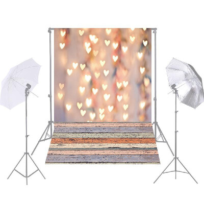 

Andoer 15 21m5 7ft Photography Background Romantic Love Golden Heart Backdrop Photo Studio Props