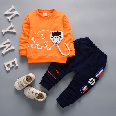 

Spring Autumn Boys Clothing Sets Kids Sports Suit Children Tracksuit Girls T-shirt Pant Baby Sweatshirt Cartoon Casual Clothes