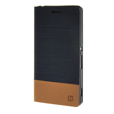 

MOONCASE Case for Sony Xperia Z4 Case Leather Wallet Flip Card Holster Pouch Stand Back Case Cover Dark blue
