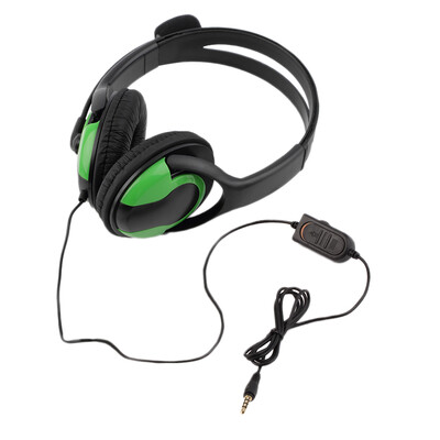 

Wired Headset Headphone Earphone Steoro Microphone for PS4 Gaming PC Chat Black & Green