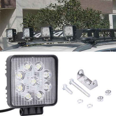 

1шт 27 Вт 9led карманный работу световое пятно бездорожья 4x4 грузовик Противотуманные лодка джип свет 12V