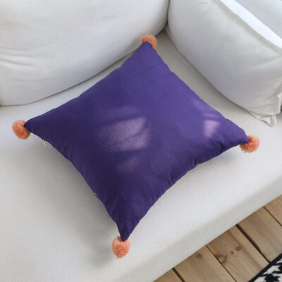

pillow cushion sofa lumbar pillow chair back cushion car household almofada decorativa Cotton Pear Flower Ball Pillow Covers