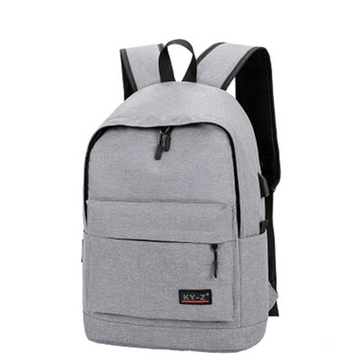 

ZHANAO2018 new student bag mens solid color backpack casual outdoor backpack