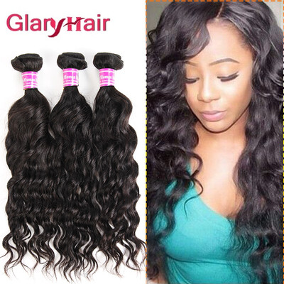 

Glary Malaysian Human Hair Cheap Natural Wave Hair 8A 100 Unprocessed Virgin Hair Weaves 3 Bundles Natural Black Color