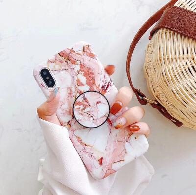 

WITWITACE Marble Matte Soft IMD Case For iPhone X 6 7 8 Plus TPU Full Cover Capinha para With Stander For iPhone 8 7 Plus