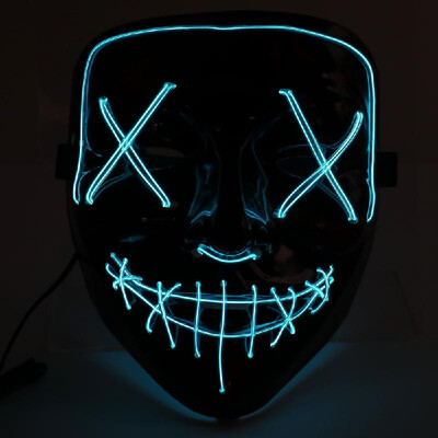 

Party LED Cold Light Flash Grimace Fluorescent Mask Festival Performance Party Glowing Masks Decoration