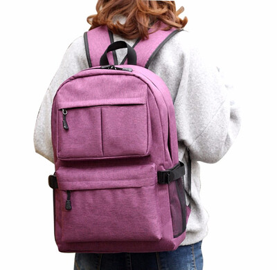 

USB Unisex Design Backpack Book Bags for School Backpack Casual Rucksack Daypack Oxford Canvas Laptop Fashion Man Backpacks