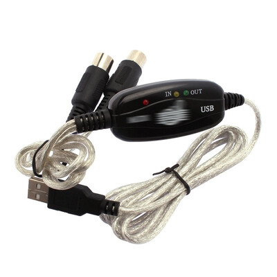 

USB MIDI кабель привести адаптер клавиатурный интерфейс для пк для XP, Vista мак windowsnew