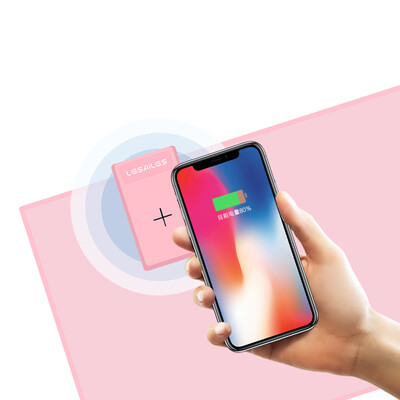 

Flying lesailes wireless charger mouse pad 10W fast charge Android Apple universal oversized thickening game mouse pad computer table mat cherry powder