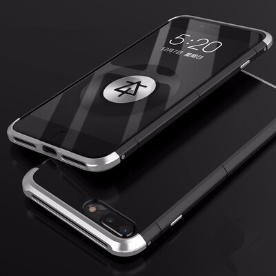 

Goowiiz Phone Case For Iphone 7 Plus8 Plus Luxury 3 in1 Metal PC Hard Hybrid Slim Back Case Full Protection