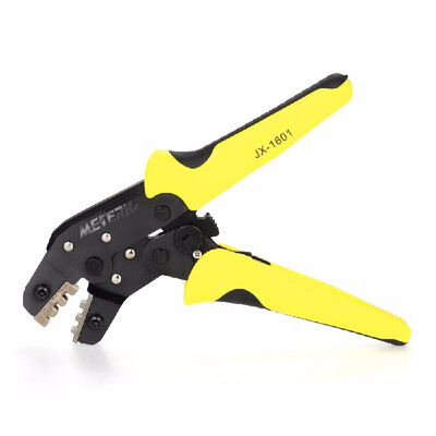 

Meterk Professional Wire Crimper Engineering Ratchet Terminal Crimping Pliers JX-1601-10 AWG28-18 01-10mm2 Bootlace Ferrule Crim