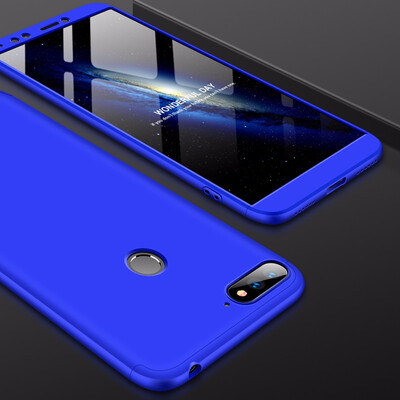 

Goowiiz Phone Case For Huawei Honor 9I9N7A PrimeEnjoy 8E Fashion Color collision 360 Degree Coverage PC