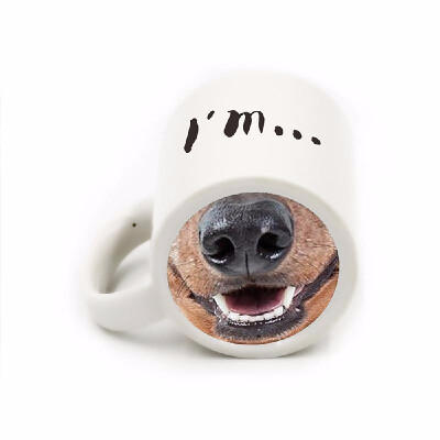 

Hot Creative Funny Ceramic Coffee Tea Cup Dog Nose Designed Beer Milk Mug Tankard Novelty for Decoration Gift Party