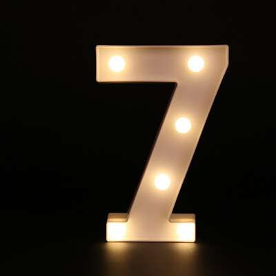 

26 White Letter LED Alphabet Light Indoor Battery powered Wall Hanging Night Light Bedroom Wedding Birthday Party Decor