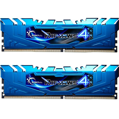 

(G.Skill) Ripjaws 4 Series DDR4 3000 Частота 16G (8G × 2) Установка настольной памяти (Lamborghini Blue)