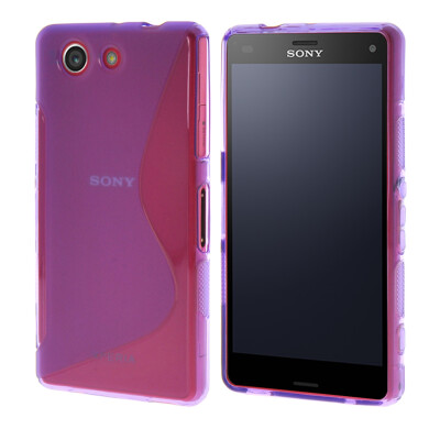 

MOONCASE  - Line Soft Silicone Gel TPU Flexible Shell Protective Case Cover for Sony Xperia Z4 Compact (Mini) Purple