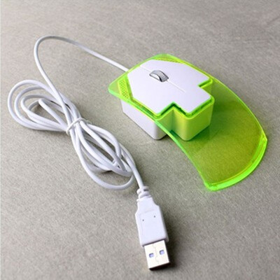 

Professional Wired Gaming Mouse Optical USB Wired Computer Mouse Mice Colorful Transparent Arrow Luminous USB Office Cute Mouse