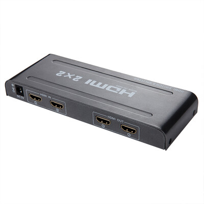 

Jinghua (JH) 3031 HDMI adapter four into four out 4X4 smart switch 4 into the 4 high-definition screen reader 1080P HD distributor support 3D with remote control black