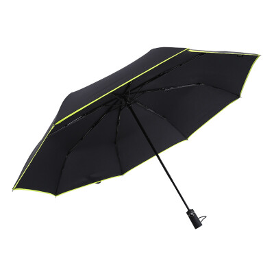 

IDREAMY 1 m 25 automatic umbrella mens business folding umbrella safety night line reflective strip umbrella 99392 green side