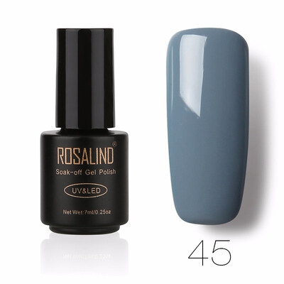 

ROSALIND Gel 1 Black Bottle 7ML Pure Color 58 Colors 01-58 Gel Nail Polish Soak Off Nail Art Semi-Premanent UV LED Gel Lacquer