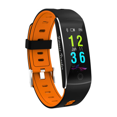 

Color screen big word smart bracelet sports pedometer swimming heart mate blood pressure oxygen remote photo reminder wristband