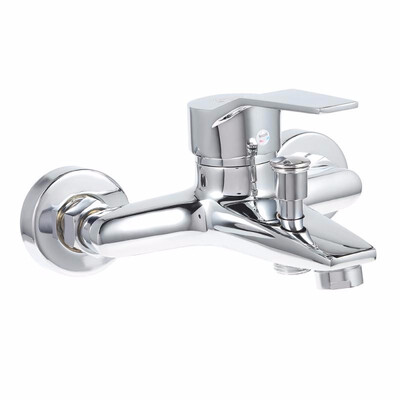 

Bathroom Tub Shower Faucet Wall Mount Head Bath Valve Mixer Tap