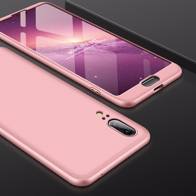 

Goowiiz Phone Case For Huawei P20P20 ProP20 LiteNova 3E Fashion Color collision 360 Degree Coverage PC Full Protection