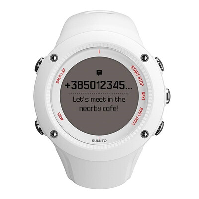 

Suunto (SUUNTO) часы AMBIT3 RUN поле Extension 3 работает на открытом воздухе спортивные GPS частота сердечных сокращений с интеллектуальным наручные часы Белый SS021259000