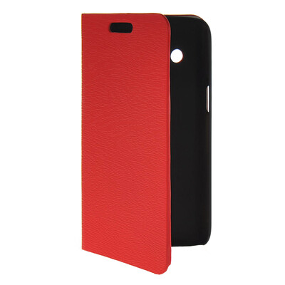 

MOONCASE Slim Leather Flip Wallet Card Pouch with Kickstand Shell Back ЧЕХОЛ ДЛЯ Samsung Galaxy Core 4G G3518 Red