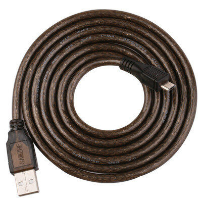 

Shanze SAMZHE BL-SZ10 USB20 high-speed data line AM Micro transparent black 1M
