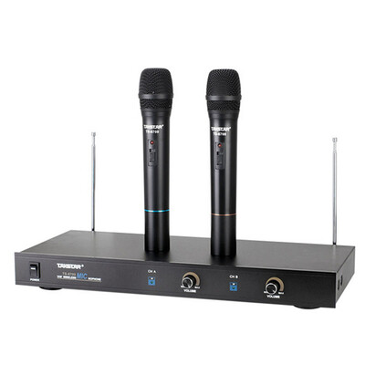 

Victory TAKSTAR TS-6700HH Wireless Microphone Microphone One V 2 V Family KTV Conference Stage Performance Kara OK High Quality Wireless Microphone Elegant Black
