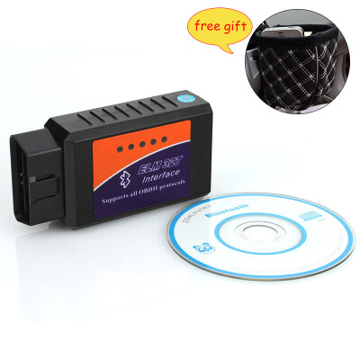 

FirstSeller Diagnostic Tool OBD-II ELM327Bluetooth Car Diagnostic Interface Scanner+Mobile phone holder